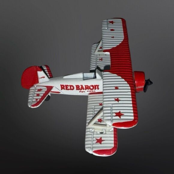 Red Baron Frozen Pizza 1991 Promotional Stearman Squadron Biplane Airplane 1:72 - Picture 3 of 7